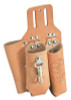 Klein Tools Pliers, Rule, and Screwdriver Holders, 3 Compartments, Leather, 1/EA, #S5118PRS
