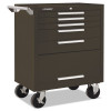 Kennedy Industrial Series Roller Cabinets, 27 x 18 x 35, 5 Drawers, Brown, w/Slide, 1/EA, #275XB