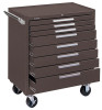 Kennedy Industrial Series Roller Cabinets, 34 in x 20 in x 40 in, 8 Drawers, Brown, 1/EA, #348XB
