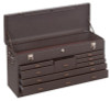 Kennedy Machinists' Chests, 26 3/4 in x 8 1/2 in x 13 5/8 in, Brown Wrinkle, 1/EA, #526B