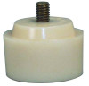 Nupla CBH Soft Face Hammer Tips, 1 1/4 in, Cream, Medium Hard, 2/EA, #15126