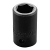 Stanley Products Torqueplus Impact Sockets, 1/2 in Drive, 9/16 in Opening, 6 Points, 1/EA, #J7418H