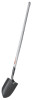 Ridgid Tool Company Shovels, 11 1/2 in X 8 5/8 in Round Point Blade, 47 in White Ash Long Handle, 1/EA, #52300