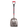 The AMES Companies, Inc. Aluminum Scoops with D Grip, 24.5 in, 14.5 in, Square Point, 29 in, Fiberglass, 1/EA, #53129