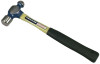 Vaughan Ball Pein Hammer, Straight Fiberglass Handle, 13 in, Forged Steel 12 oz Head, 1/EA, #FS2012