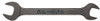 Double Head Open End Wrench - Black -  9/16" X 5/8", Martin Sprocket #BLK1727
