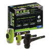 JPW Industries B.A.S.H Shop Hammer Kit, 5 lb; 3 1/4 lb; 5 1/2 lb, Rubber/Steel, 1/EA, #11112