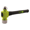 JPW Industries Ball Pein Hammer, Rubber and Steel Handle, 18 in, Drop Forged Steel 24 oz Head, 1/EA, #32414