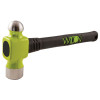 JPW Industries Ball Pein Hammer, Straight Rubber/Steel Handle, 18 in, Drop Forged 40 oz Head, 1/EA, #34014