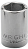 Wright Tool 3/8" Dr. Standard Sockets, 3/8 in Drive, 10 mm, 6 Points, 1/EA, #3010MM