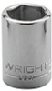 Wright Tool 3/8" Dr. Standard Sockets, 3/8 in Drive, 14 mm, 6 Points, 1/EA, #3014MM