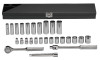 Wright Tool 27 Piece Standard & Deep Metric Socket Sets, 3/8 in, 6 Point, 1/ST, #377