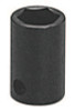 Wright Tool 3/8" Dr. Standard Impact Sockets, 3/8 in Drive, 8 mm, 6 Points, 1/EA, #3808MM