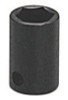 Wright Tool 3/8" Dr. Standard Impact Sockets, 3/8 in Drive, 16 mm, 6 Points, 1/EA, #3816MM