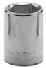 Wright Tool 1/2" Dr. Standard Sockets, 1/2 in Drive, 1 in, 12 Points, 1/EA, #4132