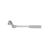 Wright Tool 1/2 in Drive Ratchets, Round 12 1/4 in, Chrome, Knurled Handle, 1/EA, #4427