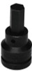 Wright Tool 3/4" Dr. Impact Hex Bit Sockets, 3/4 in Drive, 19 mm Tip, 1/EA, #6219M