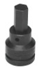 Wright Tool 3/4" Dr. Impact Hex Bit Sockets, 3/4 in Drive, 24 mm Tip, 1/EA, #6224MM