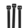 11" Black Releasable Cable Ties 50 lb. - Black (1000/Bulk Pkg.)