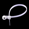Clear Mount Head Cable Tie 7.5" x .190"- 50lb. - Clear (100/Pkg.)