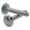 M6-1.00 x 25 mm (Fully Threaded) DIN 603 Metric Carriage Bolts 8.8 Zinc Cr+3 ( 50/Pkg.)