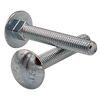 M6-1.00 x 30 mm (Fully Threaded) DIN 603 Metric Carriage Bolts 8.8 Zinc Cr+3 (1800/Bulk Pkg.)