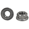M10-1.50 Hex Flange Lock Nuts Serrated A2 (18-8) Stainless Steel (100/Pkg.)