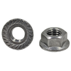 M4-0.70 Hex Flange Lock Nuts Serrated A2 (18-8) Stainless Steel (100/Pkg.)