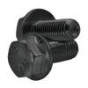 M10-1.50 X 60 mm (Partially Threaded) Coarse Metric Class 8.8 Hex Flange Bolt, Non Serrated, DIN 6921, Plain (300/Bulk Pkg.)