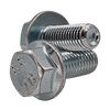 M12-1.75 X 90 mm (Partially Threaded) Coarse Hex Flange Screw Non Serrated DIN 6921 8.8 Zinc Cr+3 (200/Bulk Pkg.)