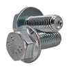 M12-1.75 X 70 mm (Partially Threaded) Coarse Hex Flange Screw Non Serrated DIN 6921 8.8 Zinc Cr+3 (250/Bulk Pkg.)
