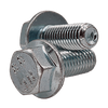 M10-1.50 X 25 mm (Fully Threaded) Coarse Hex Flange Screw Non Serrated DIN 6921 8.8 Zinc Cr+3 (600/Bulk Pkg.)