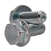 M6-1.00 X 40 mm (Partially Threaded) Coarse Hex Flange Screw Non Serrated DIN 6921 8.8 Zinc Cr+3 (1350/Bulk Pkg.)