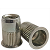 10-32 (.130-.225) Steel Small Flange Knurled Body Rivet Nuts Zinc Yellow CR+3 (7000/Bulk Pkg.)