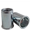 M6 (.030-.165) Steel Small Flange Smooth Body Rivet Nuts Zinc CR+3 (5000/Bulk Pkg.)