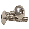 #10-24 x 1/2" (Fully Threaded) Stainless Steel T20 Drive Size 6-Lobe Truss Head Machine Screws A2 (18-8) (500/Pkg.)