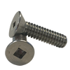 1/4"-20 x 1-1/2" (Fully Threaded) Stainless Steel Machine Screws Square Flat Head A2 (18-8) (100/Pkg.)