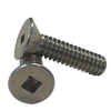 #10-32 x 1" (Fully Threaded) Stainless Steel Machine Screws Square Flat Head A2 (18-8) (1000/Pkg.)