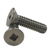 #10-32 x 3/8" (Fully Threaded) Stainless Steel Machine Screws Square Flat Head A2 (18-8) (1000/Pkg.)