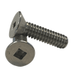 #10-24 x 3/8" (Fully Threaded) Stainless Steel Machine Screws Square Flat Head A2 (18-8) (1000/Pkg.)