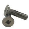 #8-32 x 1/2" (Fully Threaded) Stainless Steel Machine Screws Square Flat Head A2 (18-8) (1000/Pkg.)