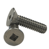 #10-24 x 1-1/4" (Fully Threaded) Stainless Steel Machine Screws Square Flat Head A2 (18-8) (2500/Bulk Pkg.)