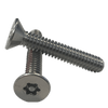 #6-32 x 1/2" (Fully Threaded) T10 Drive Size 6-Lobe Pin-In Flat Head Stainless Steel Machine Screws, Tamper Resistant, (18-8) (5000/Bulk Pkg.)