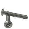 1/4"-20 x 1/2" (Fully Threaded) T27 Drive Size 6-Lobe Pin-In Button Head Stainless Steel Machine Screws, Tamper Resistant (18-8) (100/Pkg.)