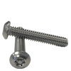 #10-24 x 3/4" (Fully Threaded) T25 Drive Size 6-Lobe Pin-In Button Head Stainless Steel Machine Screws, Tamper Resistant (18-8) (2500/Bulk Pkg.)