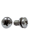 #4-40 x 1 1/8" (Fully Threaded) Stainless Steel Spring Lock Washer Pan Head Phillips Machine Screwss, SEMS A2 (18-8) (5000/Bulk Pkg.)