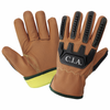 C.I.A Impact, Oil, Water, Cut, and Flame Resistant Goatskin Glove Size 9(L) 12 Pair, #CIA3800-9(L)