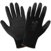 Black ESD Anti-Static/Electrostatic Compliant Lightweight Polyurethane Coated Glove Size 7(S) 12 Pair, #PUG-17-7(S)