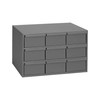 Durham Mfg Heavy-Duty Steel Storage Cabinet, 9 Drawer, 17-1/4"W x 11-11/16"D x 10-7/8"H, Gray, DM-004-95 (1/Ea)
