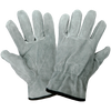 Gray Split Cowhide Leather Drivers Glove with Keystone Thumb- Size 10(XL) 12 Pair, #3200S-10(XL)